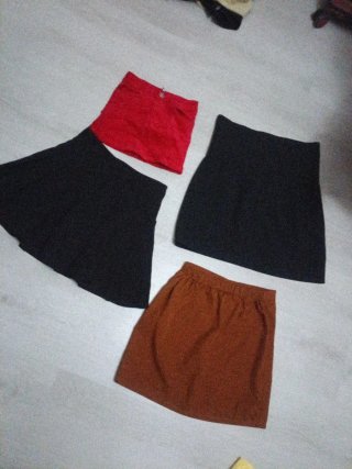 Lotes faldas cortas verano desliza 1€ cu