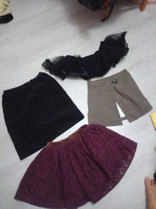 Lotes faldas cortas verano desliza 1€ cu