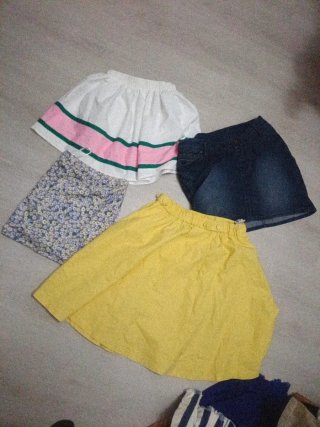 Lotes faldas cortas verano desliza 1€ cu