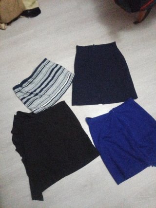 Lotes faldas cortas verano desliza 1€ cu