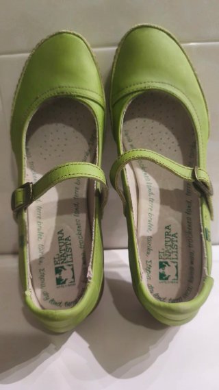 Zapatos El Naturalista verde talla 40