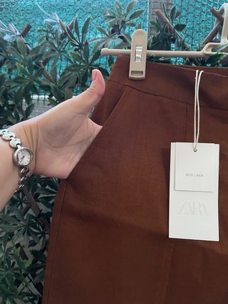 Bermudas Zara marrones