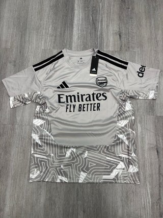 Camiseta Adidas Fútbol XL Gris