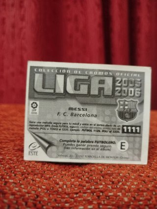 Cromo Messi F.C. Barcelona