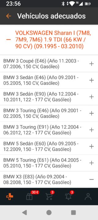 Válvula Ventilación Carter  BMW Serie 1,3,5,X3
