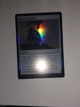 Magic The Gathering: Giant's Boulder Foil