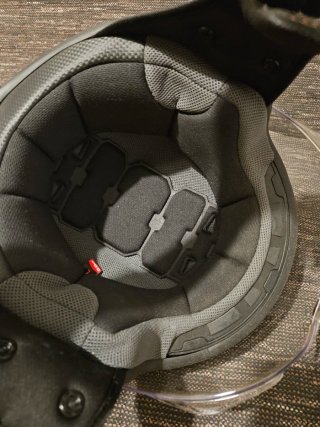 Casco de moto ZG-MS negro con visera