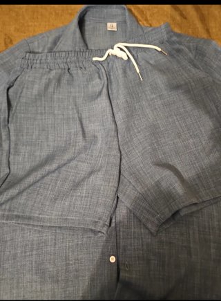 Completo camicia e pantaloncino uomo/ragazzo