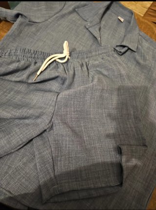 Completo camicia e pantaloncino uomo/ragazzo