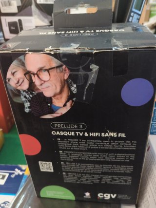cuffie wireless tv hi-fi cgv prelude 3 con base
