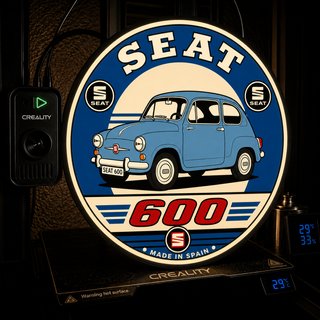 Cartel Luminoso LED Doble Cara Seat 600