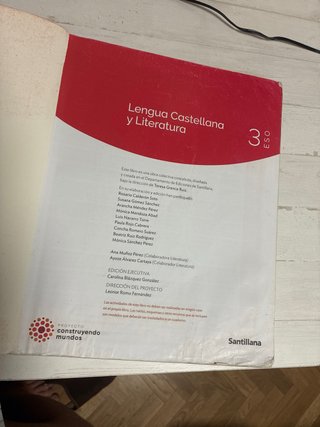 3ESO LENGUA Y LITERATURA CM SANTILLANA
