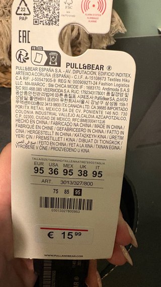 Cinturón Pull&Bear mujer tachas negro/plata