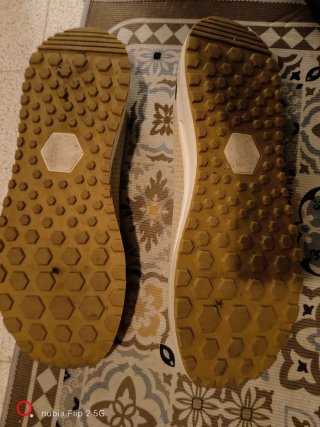 Zapatillas Mujer Beige con Cremallera Dorada