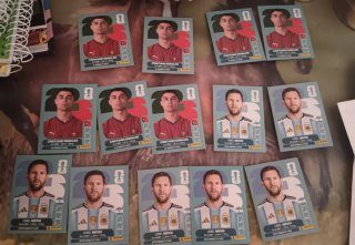 Cromos de fútbol Cristiano Ronaldo y Messi