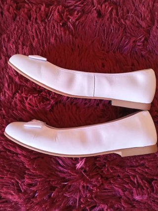 Zapatos blanco piel mujer