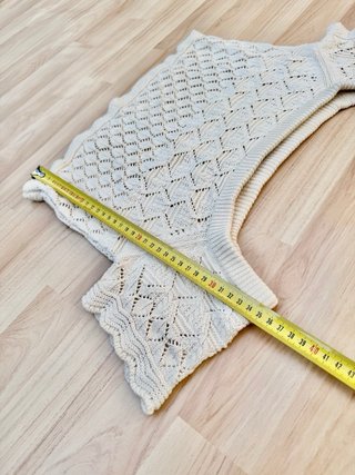 Top Bershka punto calado crudo