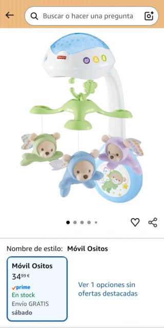 NUEVO ✨ Móvil Proyector ositos Fisher-Price