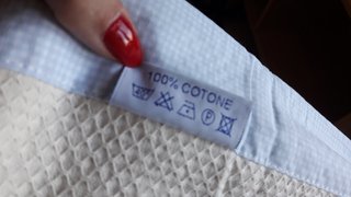 Manta bebé algodón beige con osito