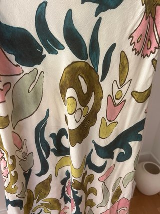 Falda larga estampada