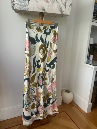 Falda larga estampada