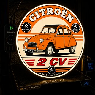 Cartel Luminoso LED Citroën 2CV