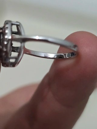 Anillo Plata 925 con Circonita Negra