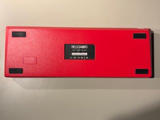 Teclado gamer HK Gaming rojo