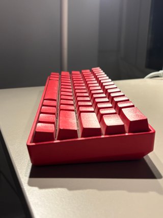 Teclado gamer HK Gaming rojo