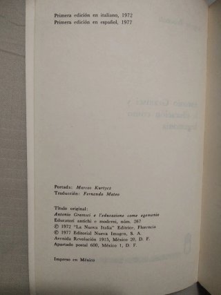 Antonio Gramsci y la educación como hegemonía