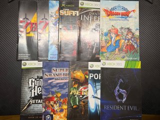 Lote manuales videojuegos Nintendo, Sega, Xbox