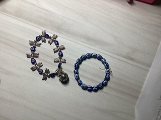 Pulseras de ojo turco y libélulas