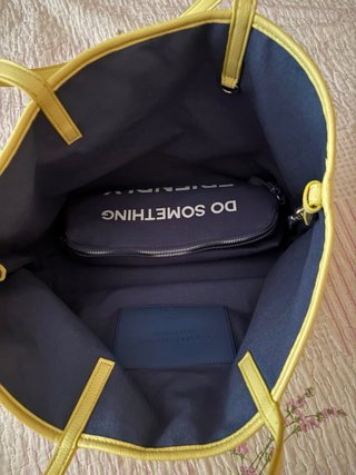Borsa tote gialla Friendly Double Bag