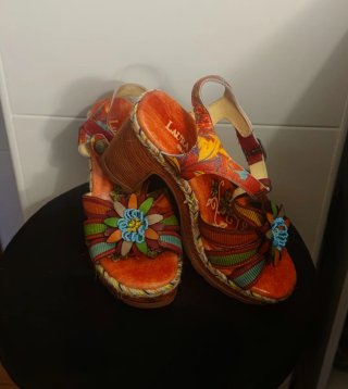 Sandalias Laura Vita Talla 37 Multicolor