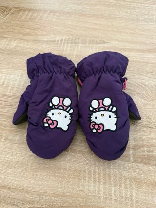 Guantes Hello Kitty Morados y Rosas