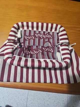 Bolso Clutch Rayas Perro Happy Dog