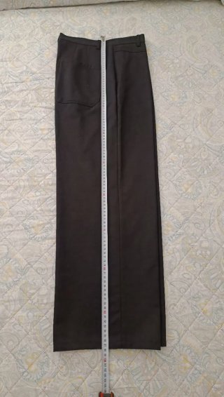 Pantalón recto Massimo Dutti negro