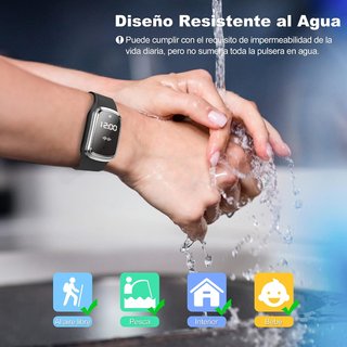 Pulsera Repelente Mosquitos Ultrasónico Negro
