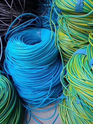 Cable 50m Azul 2.5mm nuevo herramientas de trabajo