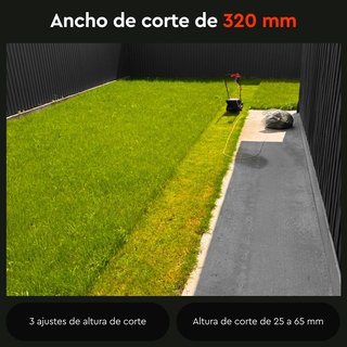 Cortacésped Eléctrico 1000W 32cm | 3 Alturas