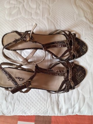 Sandalias Marrón Mujer