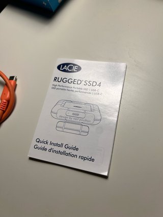 LaCie Rugged SSD4 1TB — Anti-Shock, USB‑C External