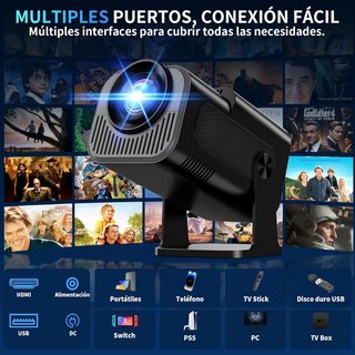 SIN ABRIR Proyector 4K WiFi 6 Bluetooth 5.2