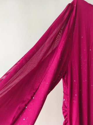 Vestido rojo con brillos