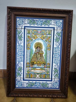 Cuadro Virgen Desamparados Cerámica