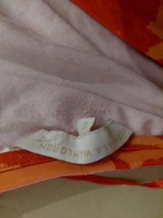 Mono largo estampado naranja y rojo