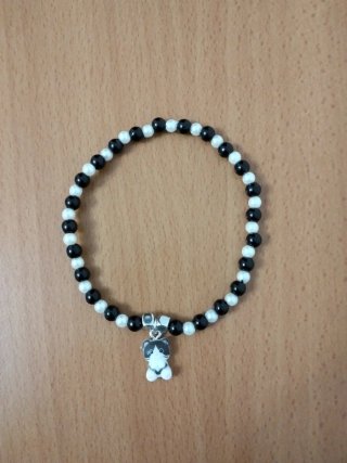 Lote 6 pulseras elásticas de 20 cm con gatitos