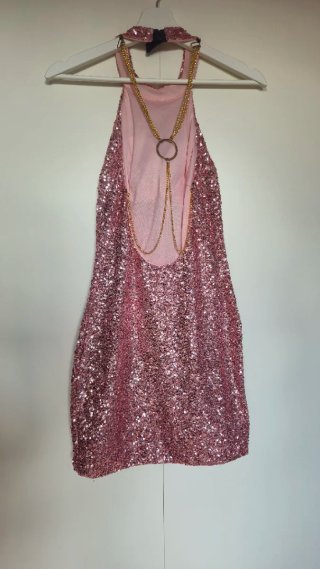 Vestido corto de fiesta de lentejuelas