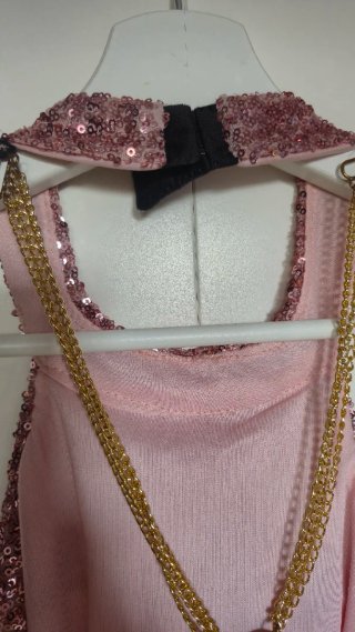 Vestido corto de fiesta de lentejuelas