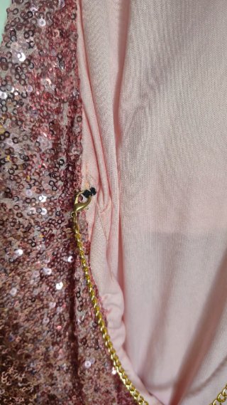 Vestido corto de fiesta de lentejuelas